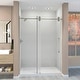 preview thumbnail 11 of 12, Transolid TBD608010L-S 80" High x 59" Wide Bypass Frameless Shower