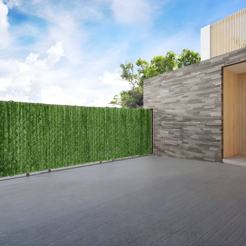 Premium PVC Conifer Hedge Slats for Chain Link Fence 6 ft (82 Pack)