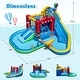 preview thumbnail 3 of 8, Gymax Inflatable Water Park w/Splash Pool Water Cannon Basketball Rim - Multi-Color