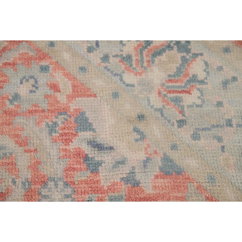 Heriz Serapi Indian Octagon Area Rug Handmade Wool Carpet - 5'10"x 5'10"