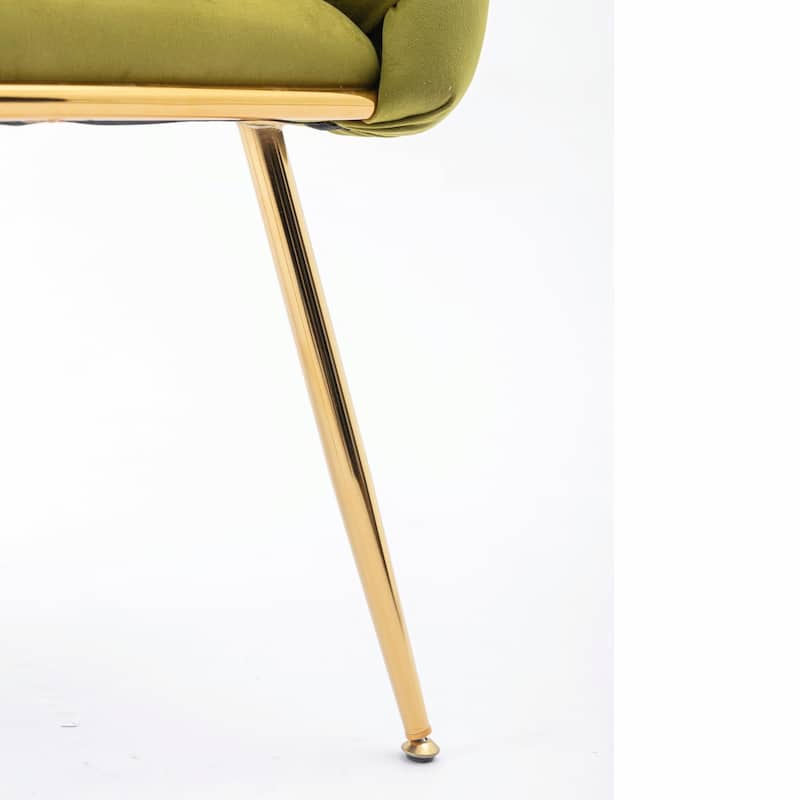 Modern Luxury Velvet Single Sofa Chair, Set of 2