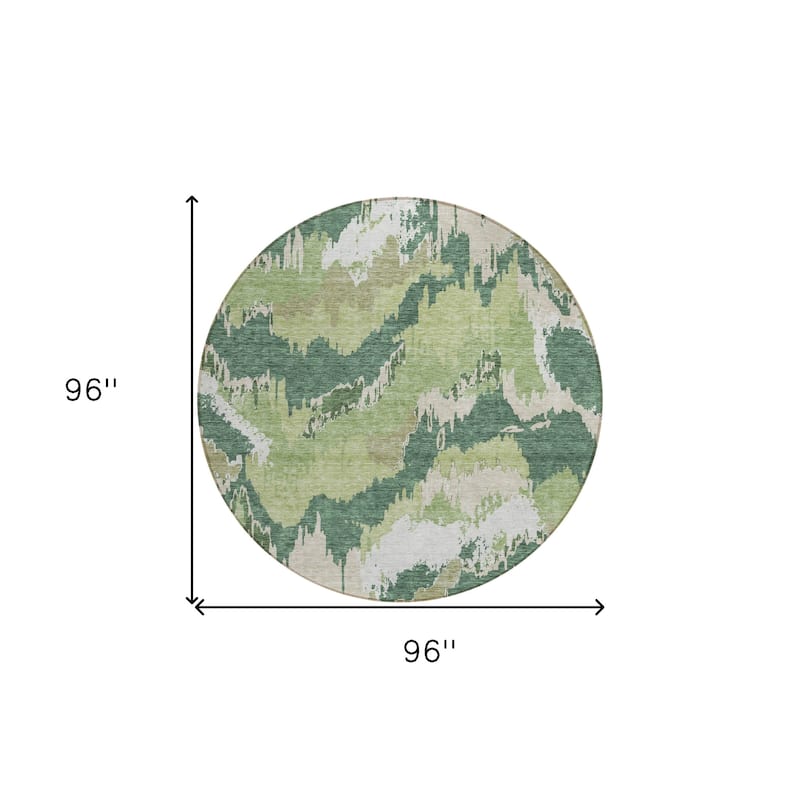 HomeRoots Abstract Transitional Rectangle Outdoor Rug
