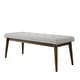 preview thumbnail 3 of 8, Abbyson Retro Upholstered Tufted Mid Century Rectangle Bench