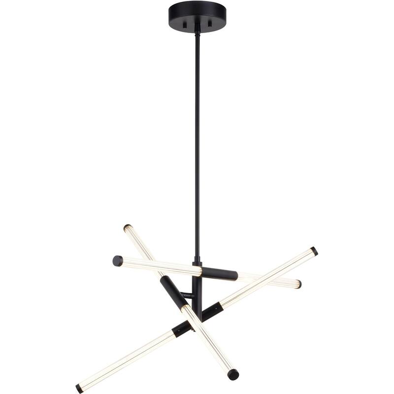 Vaxcel Lighting P0425 3 Light 27" Wide LED Suspension Pendant - Matte Black