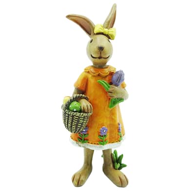 5" Mrs. Rabbit With Basket Of Eggs