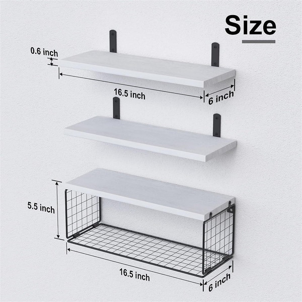 TRUSTMI Wall Mounted Bathroom Shelf – 20" X 4" Floating Shelf, SUS304 Stainless Steel, Matte Black, 17-LB Capacity