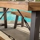 preview thumbnail 4 of 8, Puerto Acacia Wood 3-piece Picnic Dining Set by Christopher Knight Home