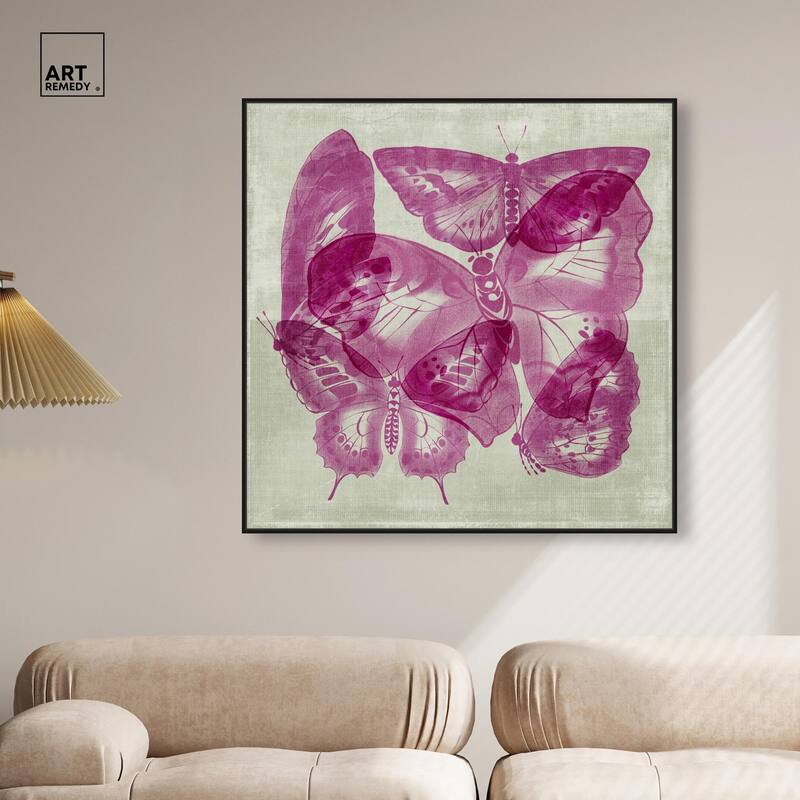 Fluttering Wings Canvas by Art Remedy