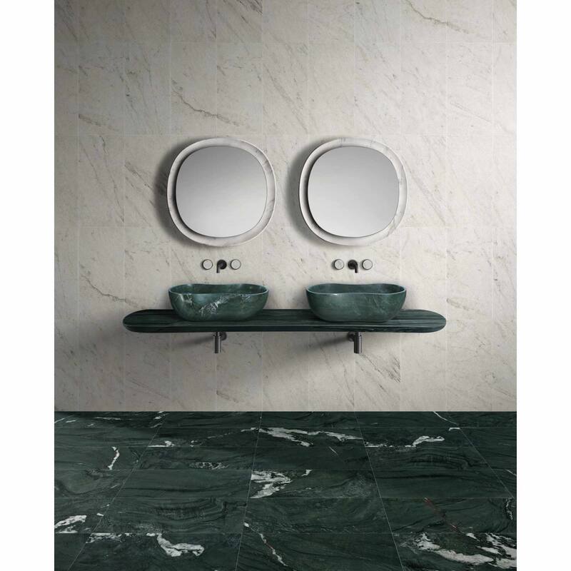 Roomfitters Marble Bathroom Vessel Sink, Natural Stone Countertop Wash Basin, Polished Oval Vanity Sink