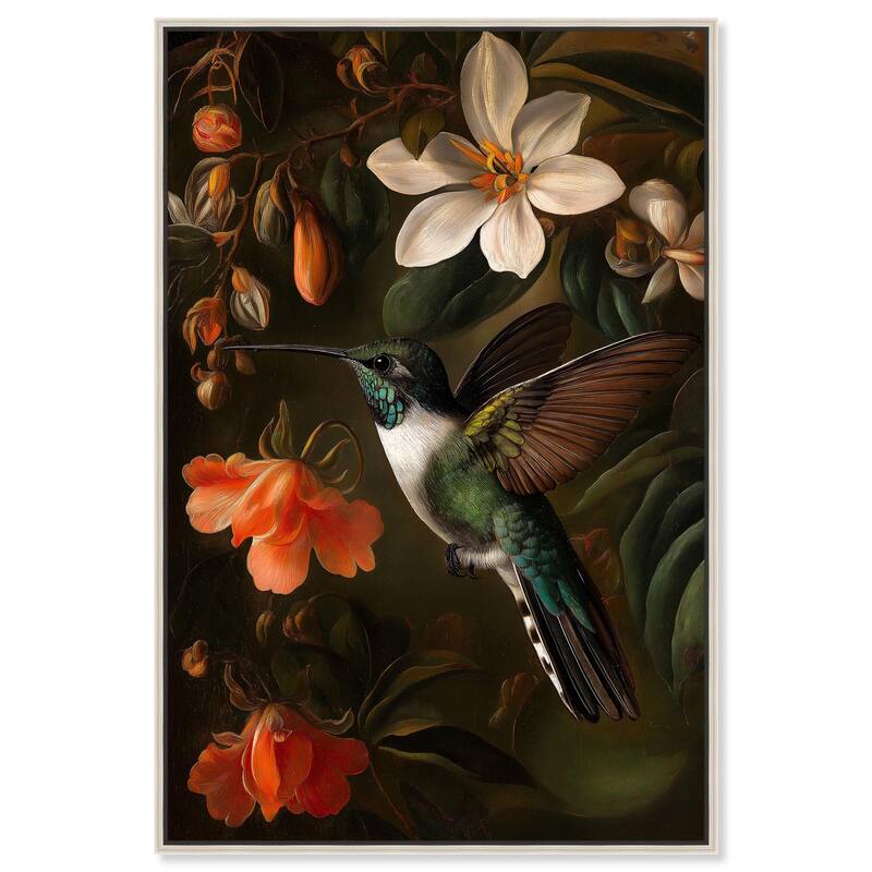 Nectar Thief I Canvas by Art Remedy - Silver - 30" x 45"