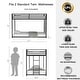 preview thumbnail 5 of 9, Adam Sturdy Twin Over Twin Metal Bunk Bed, Low Profile, Safe Climbing with Stable Ladder, for Kids & Adults