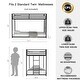 preview thumbnail 5 of 9, Adam Twin Over Twin Metal Bunk Bed, Safe & Durable