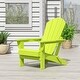 preview thumbnail 67 of 98, POLYTRENDS Laguna Folding Poly Eco-Friendly All Weather Outdoor Adirondack Chair