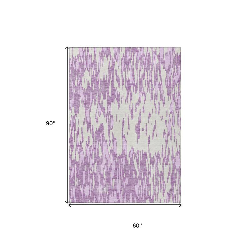 HomeRoots Abstract Transitional Rectangle Outdoor Rug