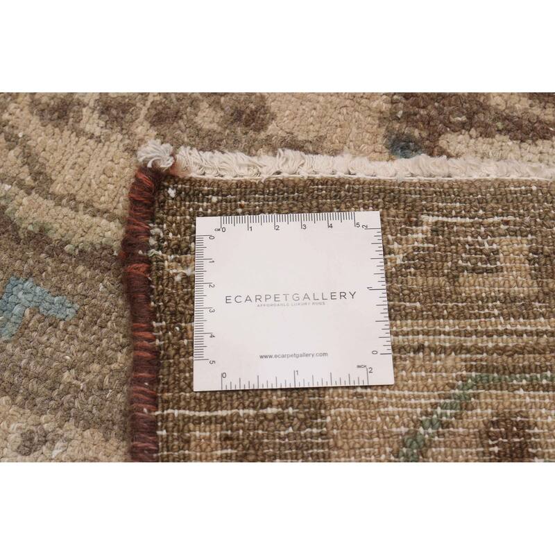 ECARPETGALLERY Hand-knotted Antalya Vintage Brown Wool Rug - 7'0 x 10'4