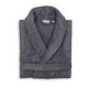 preview thumbnail 8 of 16, Authentic Hotel Spa Unisex Turkish Cotton Terry Cloth Bath Robe L/XL - Grey