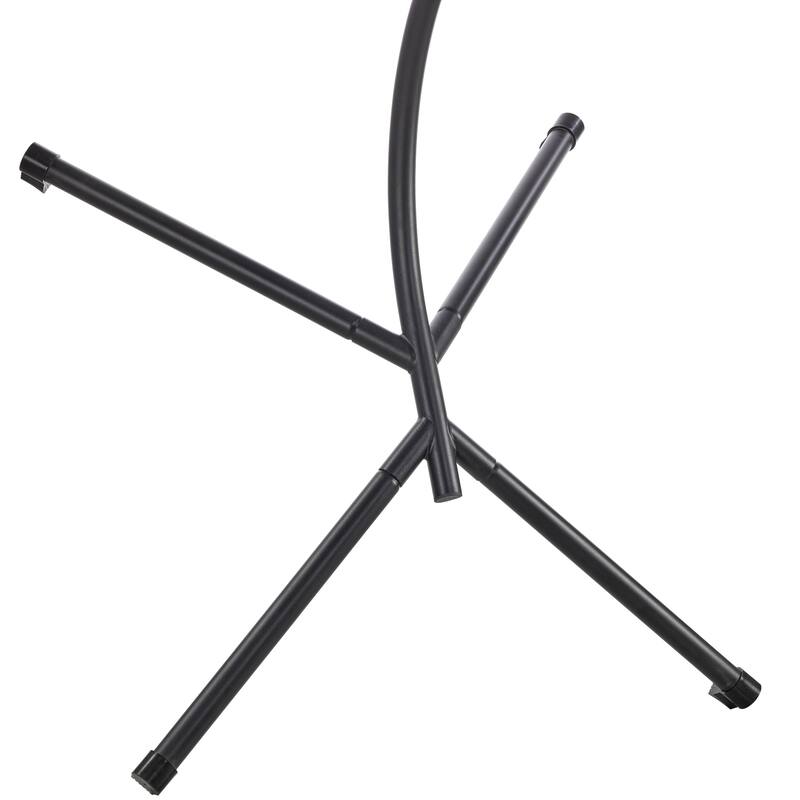 Summit Hanging Egg Swing Chair with Foldable Shell for Patio Balcony Backyard Garden Porch Home Office