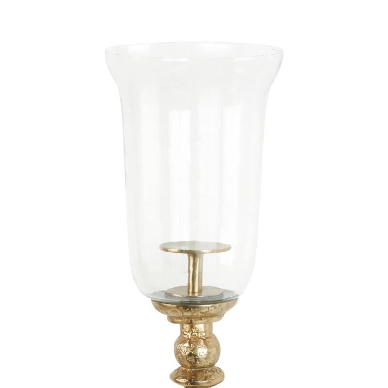 Aluminum Metal Textured Wall Sconce with Curved Shape - Gold - Roche River Decor
