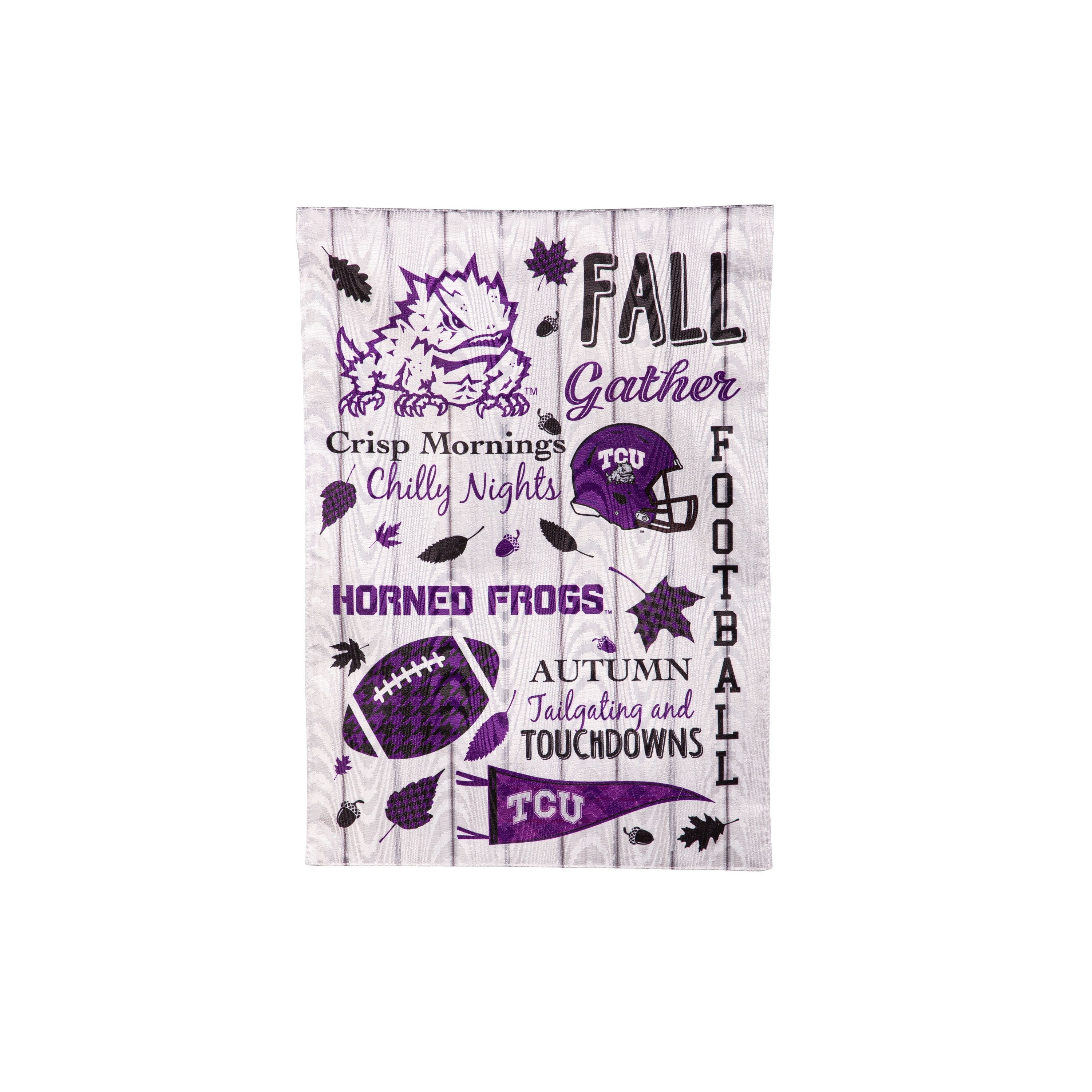 Texas Christian University, Moire Flag, Garden, Fall Seasonal