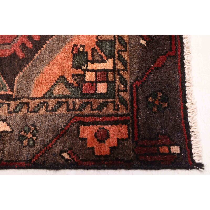 ECARPETGALLERY Hand-knotted Anatolian Vintage Dark Red Wool Rug - 4'0 x 6'11