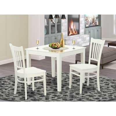 Kitchen Table and Chair Set - 5 Piece Dining Set - Modern Square Table with 4 Chairs
