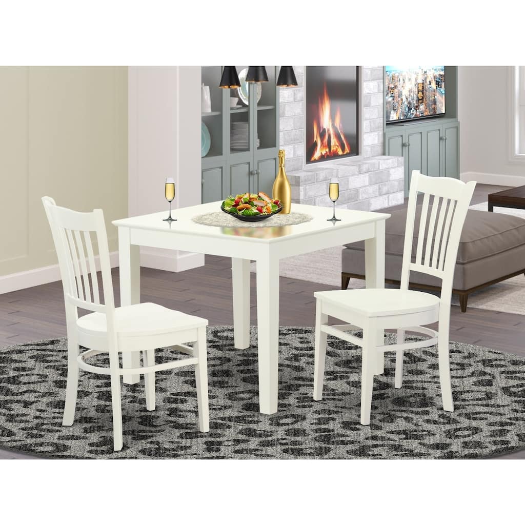Kitchen Table and Chair Set - 5 Piece Dining Set - Modern Square Table with 4 Chairs