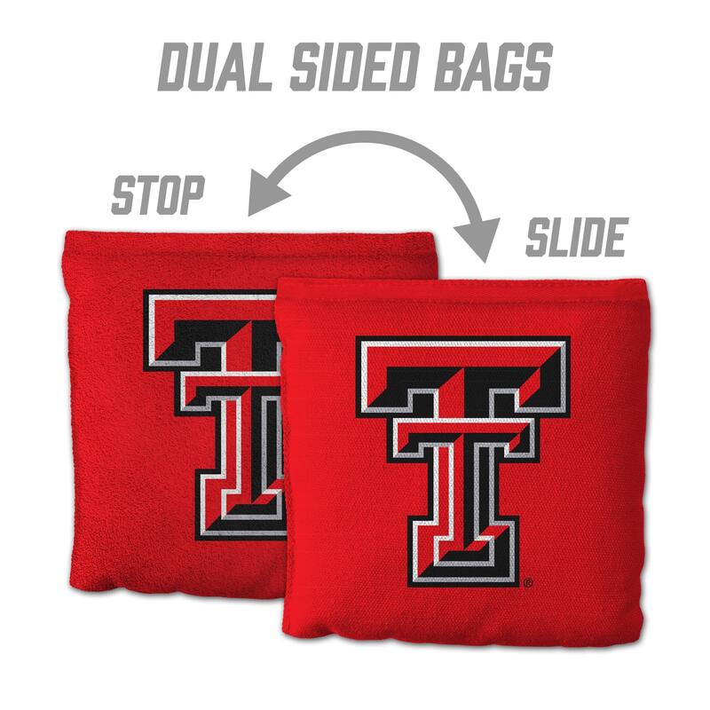 Texas Tech Red Raiders NCAA Dual Sided Pro Stop & Slide Cornhole Bags