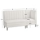 preview thumbnail 20 of 19, Lifestorey Kerrington 2-Piece Channel Back Upholstered Bench Set