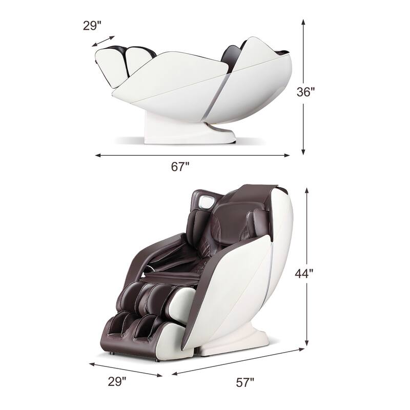 Comfort Full Body Massage Chair with Voice Control Heat Foot Roller
