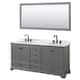 Option Dark Gray / White Carrara Marble Top / Matte Black