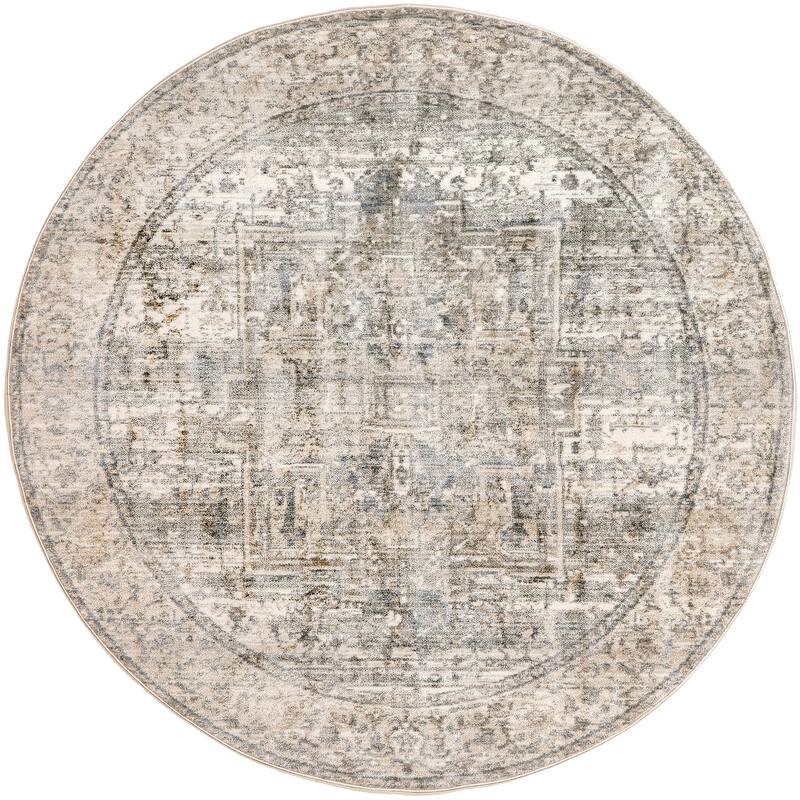 Nuloom Camila Faded Medallion Fringe Area Rug