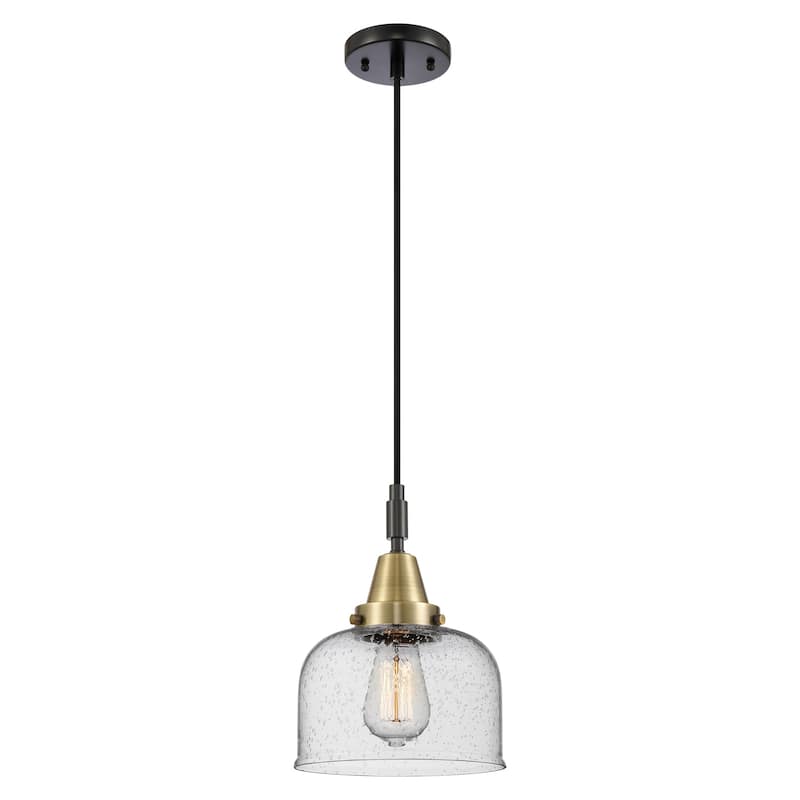 Innovations Lighting 447-1P-G74 Bell 8" Wide Mini Pendant with Clear,