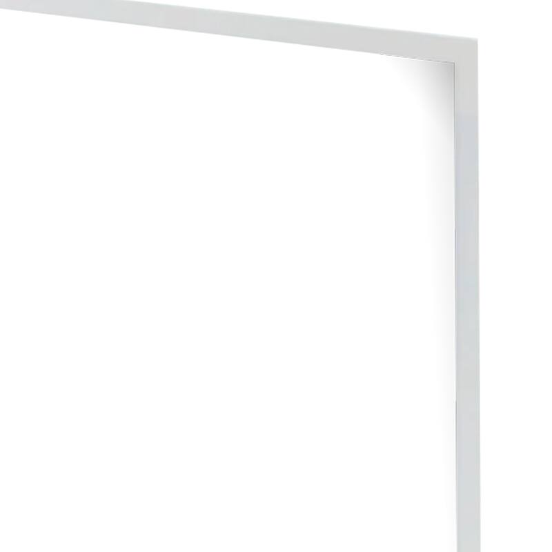 Suni Dresser Mirror, 40 Inch, Sleek Light Taupe Wood, Frameless Design - Light Taupe