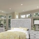 preview thumbnail 5 of 3, Origins by Alpine Aria Panel Headboard in Weathered Light Gray