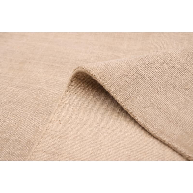 ECARPETGALLERY Hand Loomed Kashkuli Gabbeh Light Khaki Wool Rug - 9'11 x 13'0