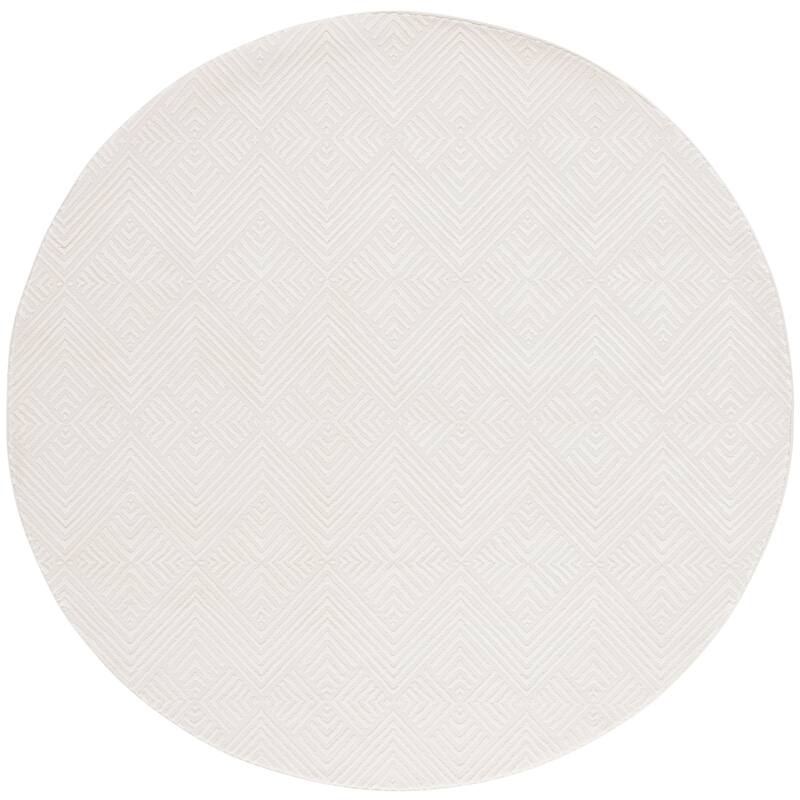 SAFAVIEH Revive Regine Transitional Rug - 6'7" Round - Ivory