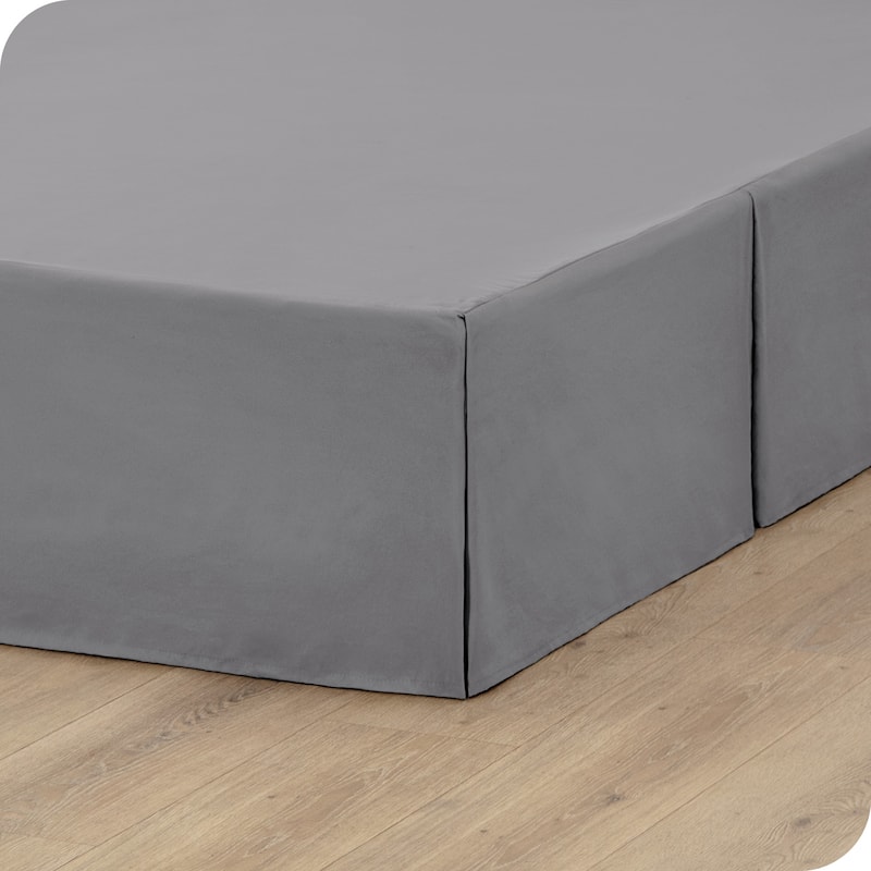 Bare Home Pleated Bed Skirt - 15-Inch Tailored Drop Easy Fit