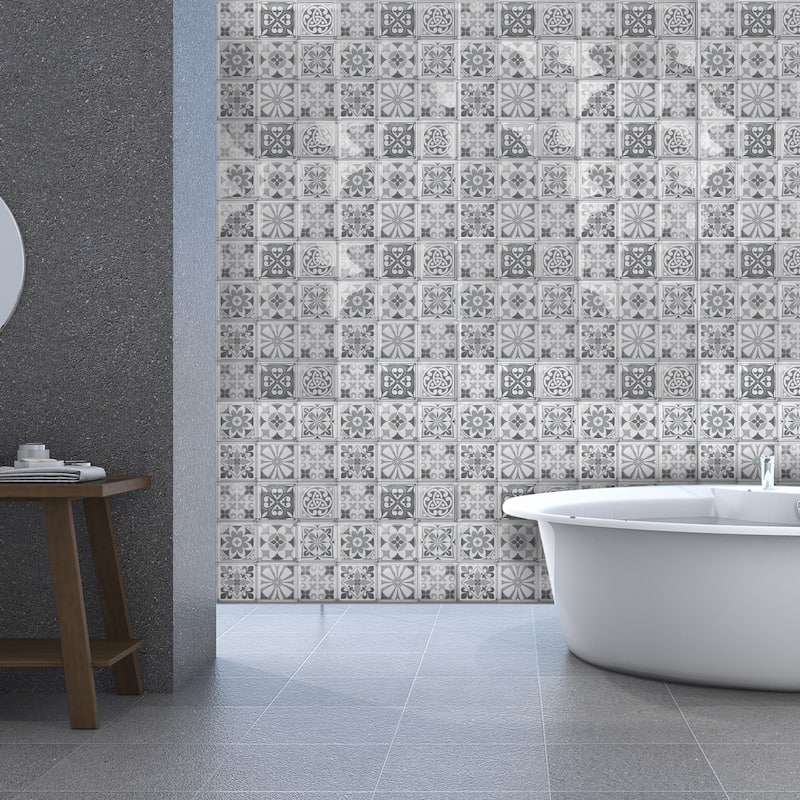 Walplus 3D Sticker Tile Splashbacks Mosaics Peel and Stick Kitchen Backsplash