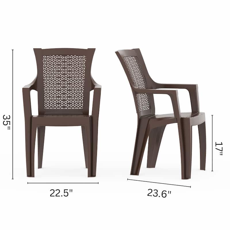 3-Piece Outdoor Bistro Set with Mira Chairs and Trillia Table