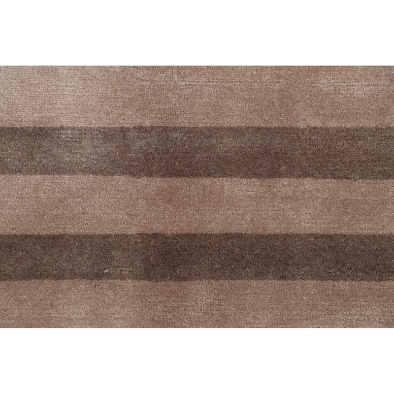 Nepalese Vegetable Dye Oriental Home Decor Area Rug Wool Hand-knotted - 6'2" x 8'9"