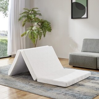 Folding Mattress 4 inch Tri fold Cooling Gel Memory Foam