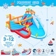 preview thumbnail 6 of 5, 9-in-1 Inflatable Water Slide Park w/ Dual Slides & Jump Area - 200*196*100 in