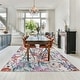 preview thumbnail 9 of 204, Gertmenian Crystal Print Washable Digital Printed Flat Pile Polyester Slip Resistant Area Rug Collection