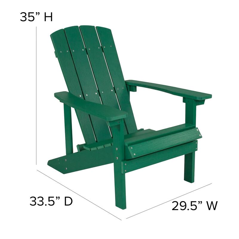 All-weather Poly Resin Wood Outdoor Adirondack Chair (Set of 4)