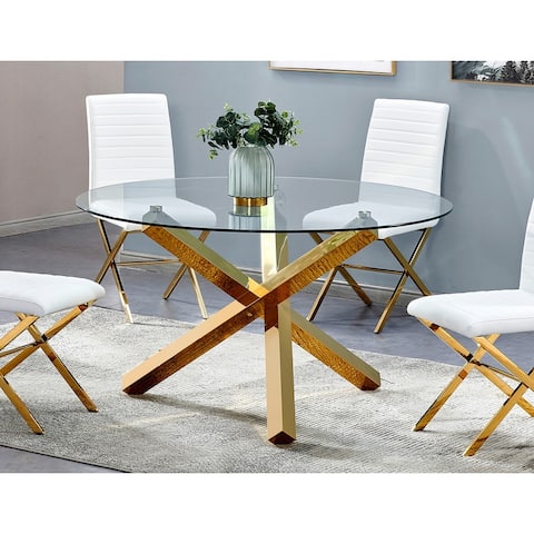 Best Master Furniture 54-inch Round Dining Table