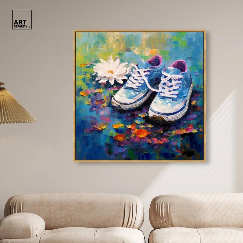 Lily Pad Sneakers Canvas by Art Remedy