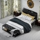 preview thumbnail 11 of 12, VECELO Modern Bed Frame with Storage Bench PU Leather Upholstered Headboard with Charging Stations Noise-Free Heavy Duty Bed