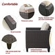 preview thumbnail 29 of 82, OVIOS 5-Piece Outdoor Wicker Patio Conversation Set