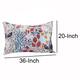 20 X 36 Ultra Soft King Pillow Sham, Floral Print, Microfiber, Set of 2, Multicolor