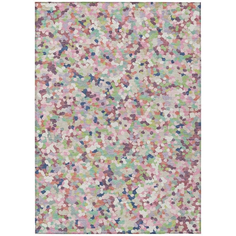 Machine Washable Indoor/ Outdoor Contemporary Halia Chantille Rug